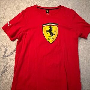 Puma Red Men's Short Sleeve Tee